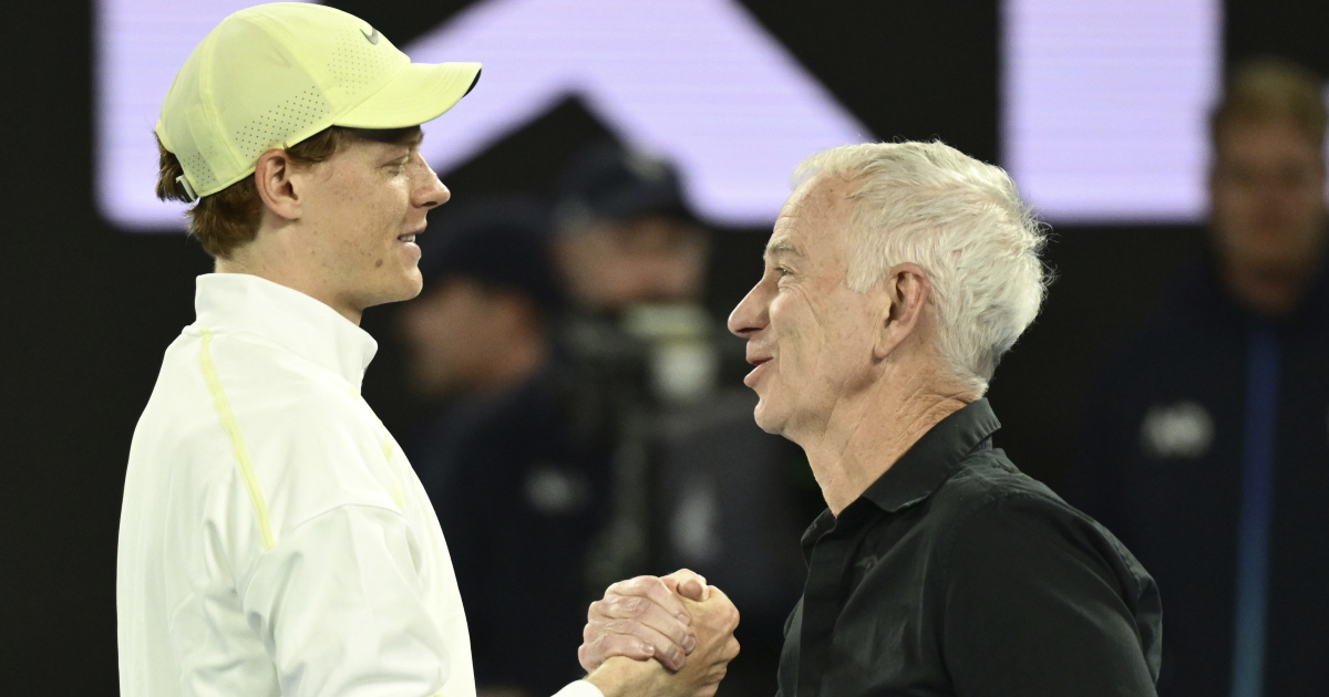 Jannik Sinner e John McEnroe