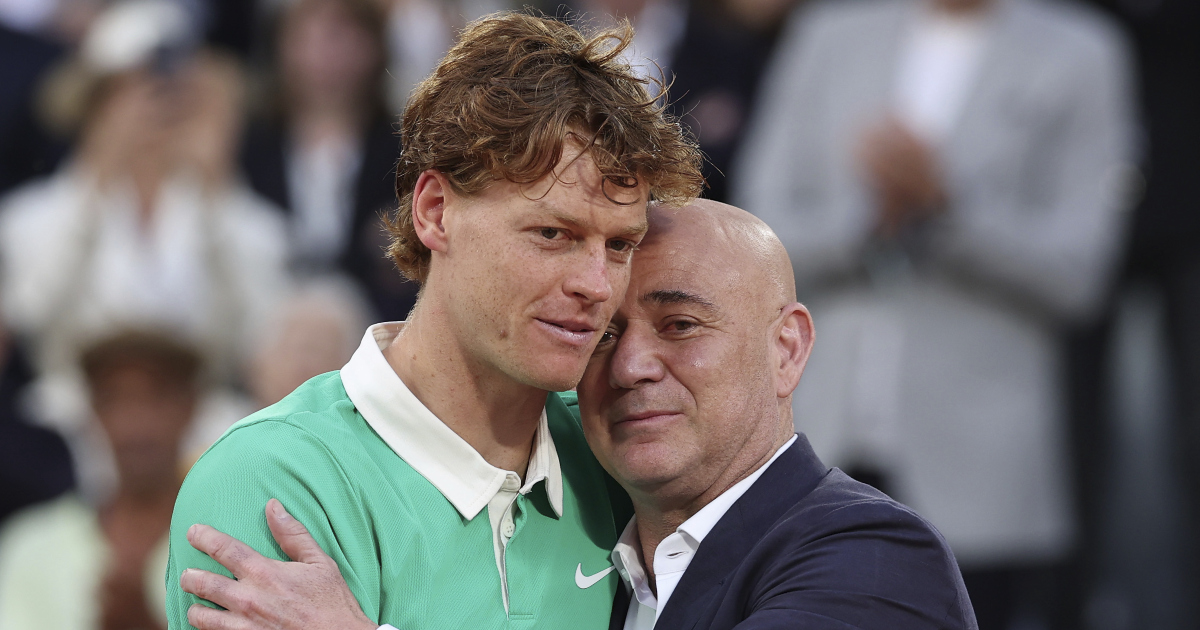 Jannik Sinner e Andre Agassi