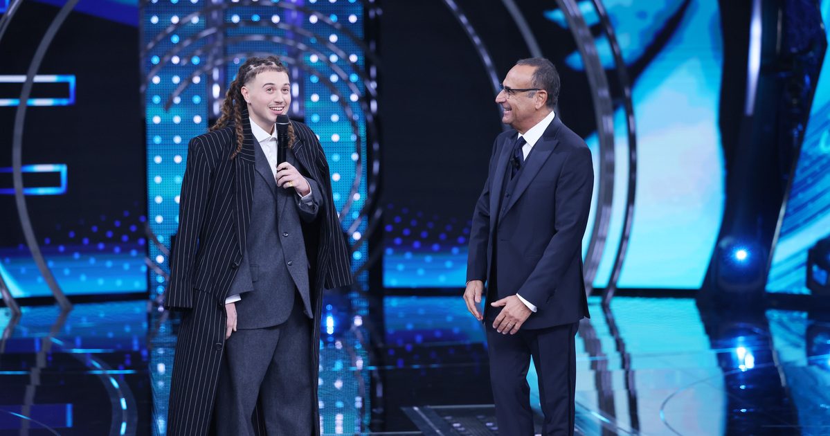 Sayf e Carlo Conti (Photo by Stefania D'Alessandro/Getty Images)