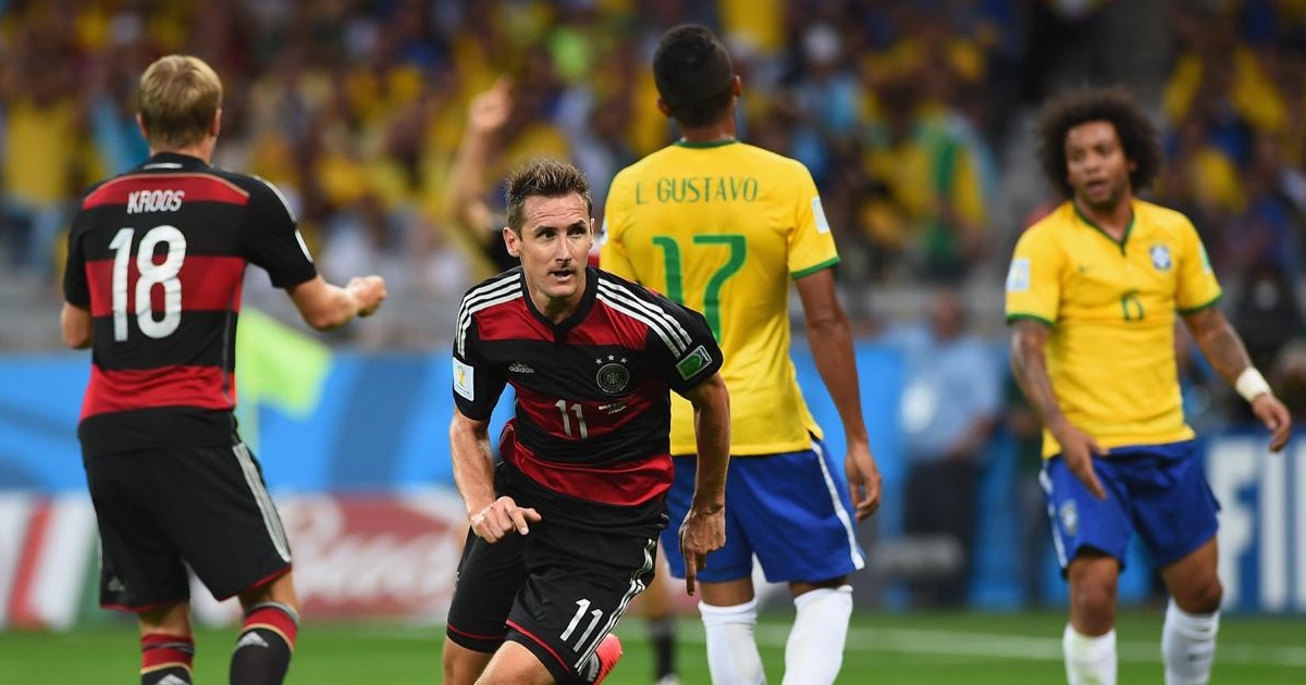 La semifinale del Mondiale 2014 tra Brasile e Germania